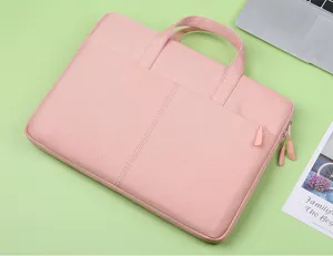 Pink laptop sleeve oxford cloth bag 14 inch business office computer case travel accessory