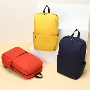 Colorful casual backpack simple lightweight school bag for men and women daily use style.