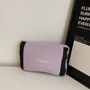 Lightweight multifunctional travel storage bag, portable purple pouch for daily organization.
