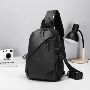 Men tactical sling bag casual waterproof chest backpack for daily travel outdoor sports