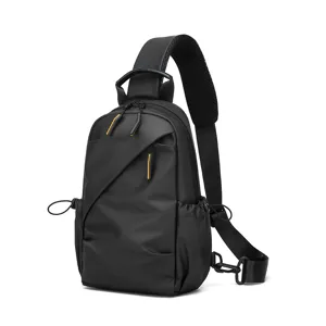 Men's minimalist waterproof sling bag chest backpack casual daily commuter crossbody bag