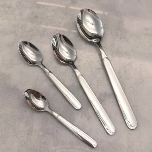 Cuillère en Acier Inoxydable 316 Qualité Alimentaire Cuillère à Soupe Cuillère à Dîner Cuillère à Dessert Enfants