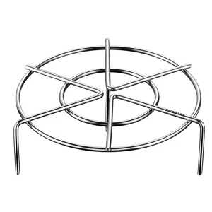 Stainless steel steam rack for kitchen cooking, durable food grade pot steaming stand holder.