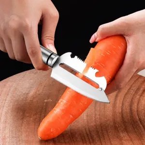 Stainless steel vegetable fruit peeler kitchen tool with sharp blade for carrots and potatoes