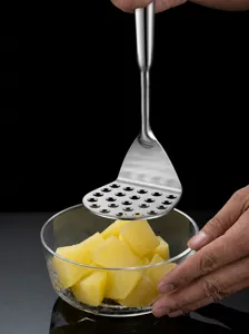 Stainless steel potato masher ricer tool for kitchen cooking baby food preparation fruit