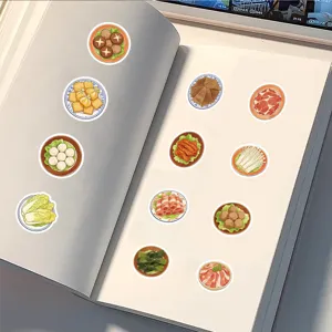 100pcs hot food cartoon stickers cute waterproof vinyl decals for laptop luggage phone case