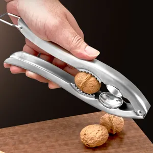 304 Stainless Steel Chestnut Opener Multi-functional Walnut Cracker Heavy Duty Nut Cracker Kitchen Tool