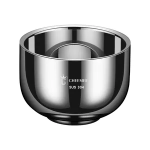 Double wall 304 stainless steel cup mirror polished tea water beer cup metal drinkware.
