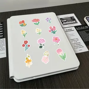 Cute cartoon colorful floral graffiti stickers for phone case laptop suitcase decor