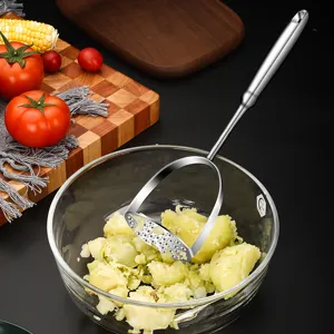 Presse-purée manuel en acier inoxydable pour cuisine et préparation de purée bébé