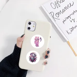Süße Sensenmann Aufkleber Detailaufnahme, ästhetische Planer Journaling Sticker Rolle.
