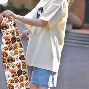 Cute poodle dog skateboard stickers graffiti waterproof decal set for DIY decoration.