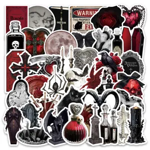 Gotisch Vampir Wasserdichte Aufkleber Cartoon Dunkle Abziehbilder Für Laptop Koffer Kühlschrank Skateboards Zimmer Dekor