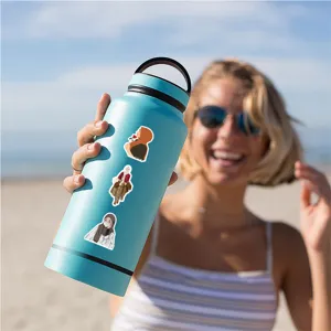 Sticker pack mit Cartoon Frauen für Laptop, Koffer, Trinkflasche, wasserdichte Vinyl Deko.