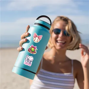 Rosa Softball wasserdichte Vinyl Sticker für Wasserflaschen, Laptops und Koffer Dekoration.