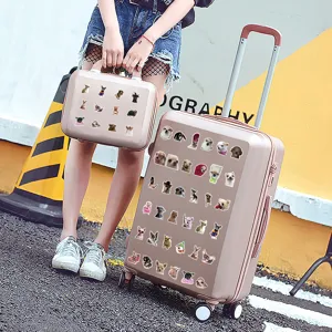 Cute Chihuahua stickers set, waterproof cartoon dog decals for luggage, laptop, water bottle.