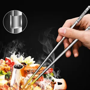 Bacchette in acciaio inossidabile 316L metallo cavo isolamento termico riutilizzabili cucina