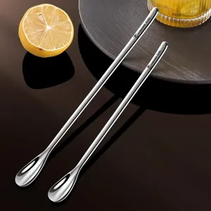 316L stainless steel long stirring spoon for coffee bar cocktail and home use main view