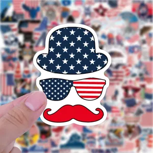 Amerikanische patriotische Unabhängigkeitstag wasserdichte Vinyl Aufkleber für Laptop