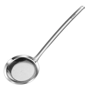 Cuillère écumoire en acier inoxydable maille fine long manche filtre à graisse cuisine.