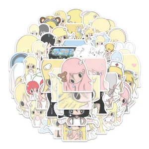 60pcs Korean style cute girl cartoon graffiti stickers for laptop luggage phone case