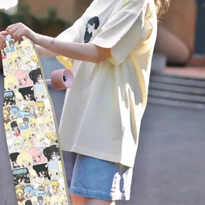 Korean style anime girl graffiti stickers for longboard skateboard DIY decoration waterproof
