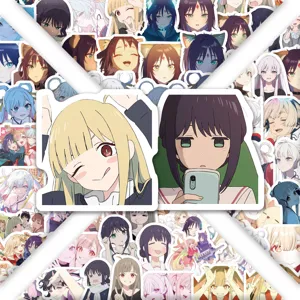 100 Stk niedliche Anime Sticker wasserdichte Vinyl Aufkleber fuer Laptop Handyhuelle