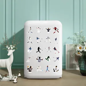 Waterproof baseball stickers decal pack for water bottles, luggage, cars, and laptop decor.