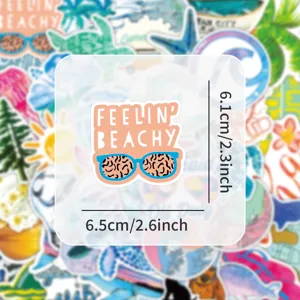 Ozean Strand Cartoon Graffiti Aufkleber wasserdichte Vinyl Sticker für Koffer Laptop.