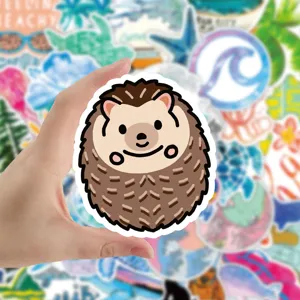 Süßer Cartoon Igel wasserdichter Aufkleber für Laptop Koffer Skateboard Vinyl Deko
