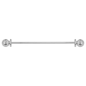 Silver collar bar pin for men shirts, metal barbell collar clip accessory for formal suit.