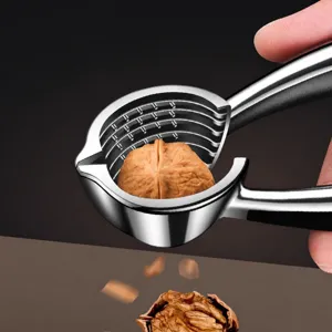 Heavy duty walnut cracker nutcracker tool for hard nuts, pecans, and hazelnuts easily.