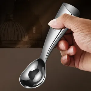 Stainless steel ice cream scoop and fruit ball digger, thickened multi-functional tool.