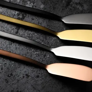 Couteau a beurre en acier inoxydable 304 ustensile de cuisine pour pain et creme