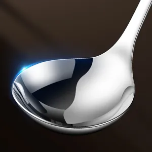 Cucharon de sopa de acero inoxidable 316 cuchara de cocina con mango largo grueso