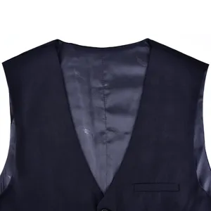 Chaleco de traje para hombre elegante cuello en V negocios boda novio formal