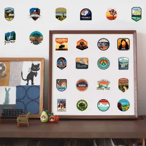 National park waterproof stickers set for luggage laptop phone case DIY decoration.