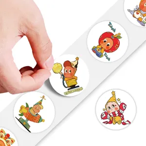 500 pcs autocollants en rouleau motif etoile, ruban adhesif decoratif pour tasses et agenda.
