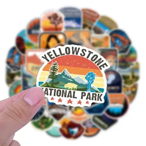 50pcs National Park Stickers Vinyl Waterproof Decal for Laptop Luggage Water Bottle