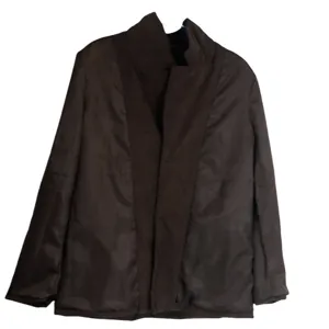 Men's casual brown blazer jacket, stylish long sleeve outerwear for daily wear and business.