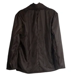 Detailed back view of a stylish mens brown casual suit jacket, perfect for modern daily wear.