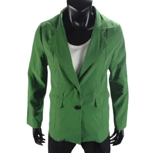 Veste de blazer verte pour femme manteau professionnel haut décontracté pour l'automne