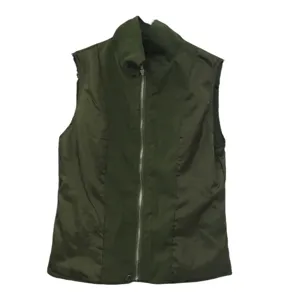 Womens zip up vest sleeveless cardigan solid color casual outerwear for daily wear fashion
