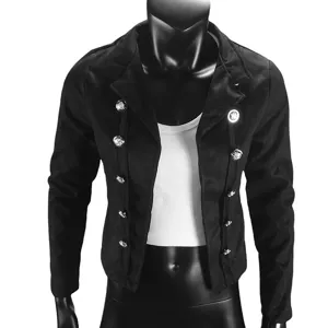 Damen Plus Size Kurze Zweireihige Blazer Jacke Langarm Einfarbig Elegante Freizeit Anzugjacke