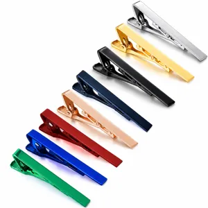 Men's Metal Tie Clip Copper Alloy Business Tie Bar Minimalist Formal Necktie Clip For Wedding Party Suit Accessories