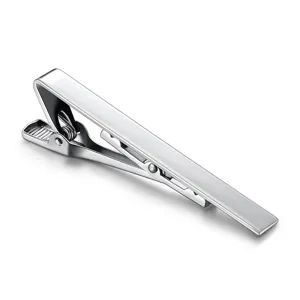Silver metal tie clip for men business formal wear classic tie bar accessory new style