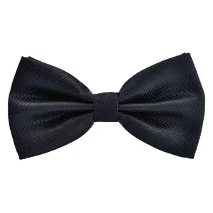 Classic black double layer bow tie for men wedding party formal wear stylish accessory