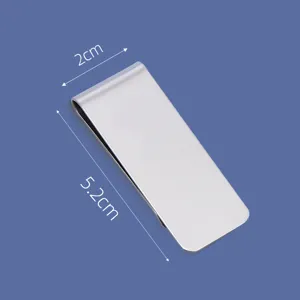 Edelstahl Geldklammer Portemonnaie Clip minimalistische Metall Krawattenklammer 5.2x2cm
