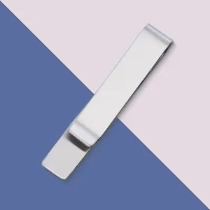 Edelstahl Krawattenklammer Geldklammer minimalistisch Metall Clip Herren Accessoire