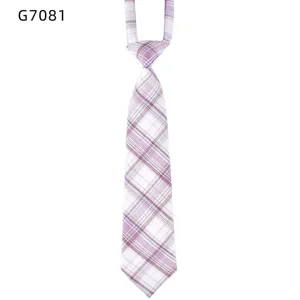 Cravate à carreaux pré-nouée style JK japonais uniforme scolaire étudiant marin accessoire
